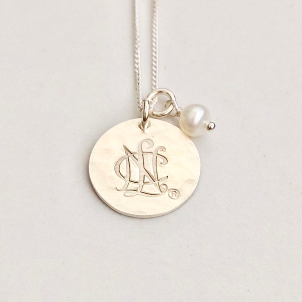 NCL Logo Necklace in Sterling Silver - National Charity League Jewelry - OFFICIALLY LICENSED