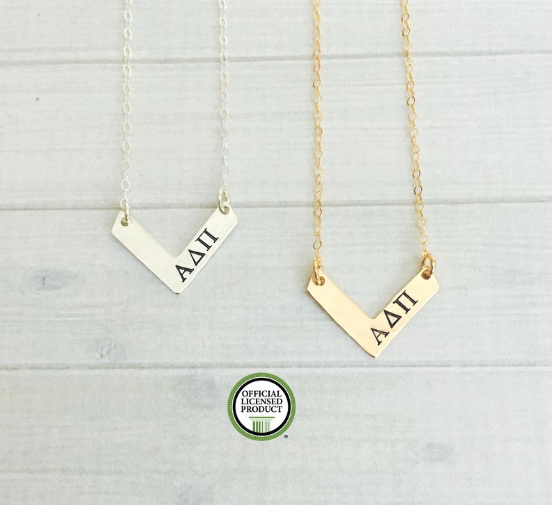 Alpha Delta Pi Necklace Alpha Delta Pi Jewelry Sorority Etsy