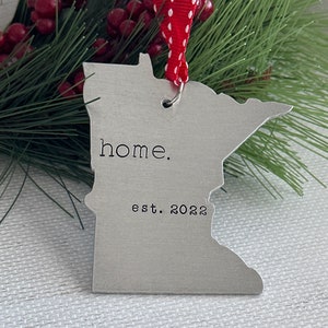 Minnesota Ornament, Personalized Minnesota Ornament, Minnesota Christmas Ornament, 2024 Holiday Ornament, Keepsake Ornament