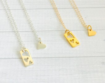 Mother Daughter Necklace Set, Mother Daughter Jewelry, 4 Piece Necklace Set, Mother's Day Necklace Set, Mother's Day Gift