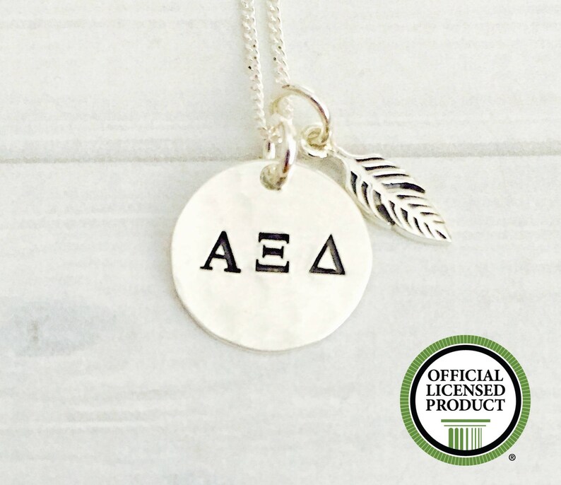 Alpha Xi Delta Jewelry Alpha Xi Delta Necklace Big Little Gift Sorority Necklace Sorority Jewelry