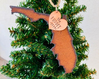 Florida Ornament, Personalized Florida Ornament, Florida Christmas Ornament, Family Ornament, 2025 Holiday Ornament, Keepsake Ornament