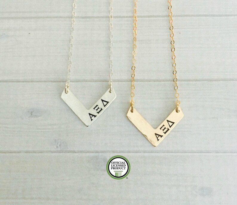 Alpha Xi Delta Necklace Alpha Xi Delta Jewelry Sorority Etsy
