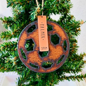 Soccer Ornament, Personalized Soccer Ornament, Soccer Christmas Ornament, Family Ornament, Holiday Ornament, Soccer Keepsake Ornament