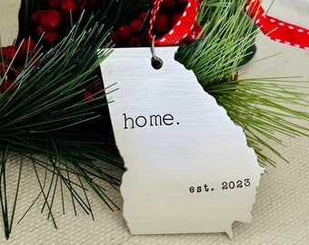 Georgia Ornament, Personalized Georgia Ornament, Georgia Christmas Ornament, Georgia Home, 2024 Holiday Ornament, Keepsake Ornament