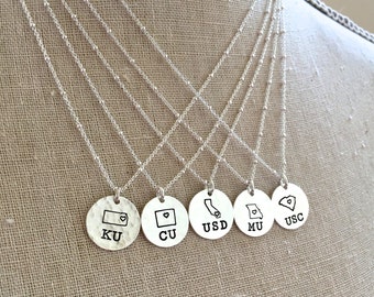 College Necklace, College Acceptance Gift, Graduation Necklace, Graduation Gift, New College Gift, College Admission Gift, Class of 2026