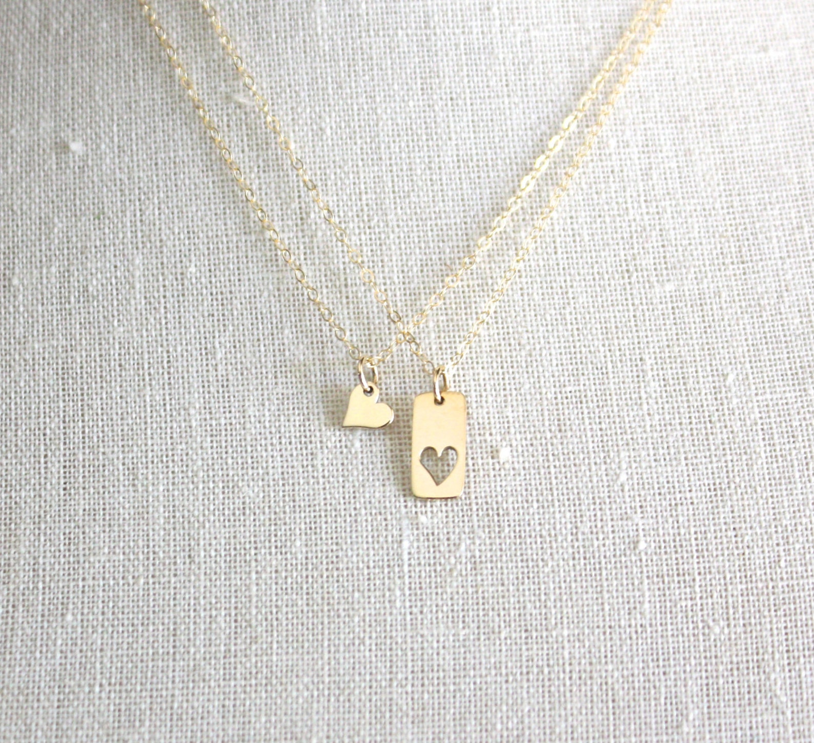 Mother Daughter Necklace Set Mother Daughter Jewelry 2 Piece Etsy