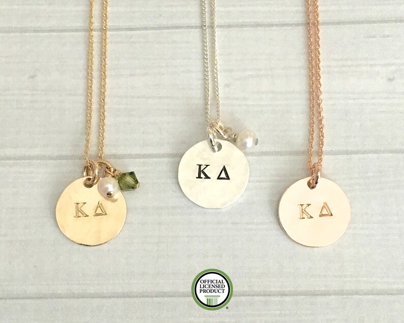 Kappa Delta Necklace Kappa Delta Jewelry Sorority Necklace - Etsy