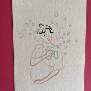 Pocztówka: Bańki mydlane