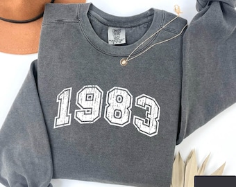 1983 Vintage Comfort Colors Sweatshirt: 42nd Birthday Gift