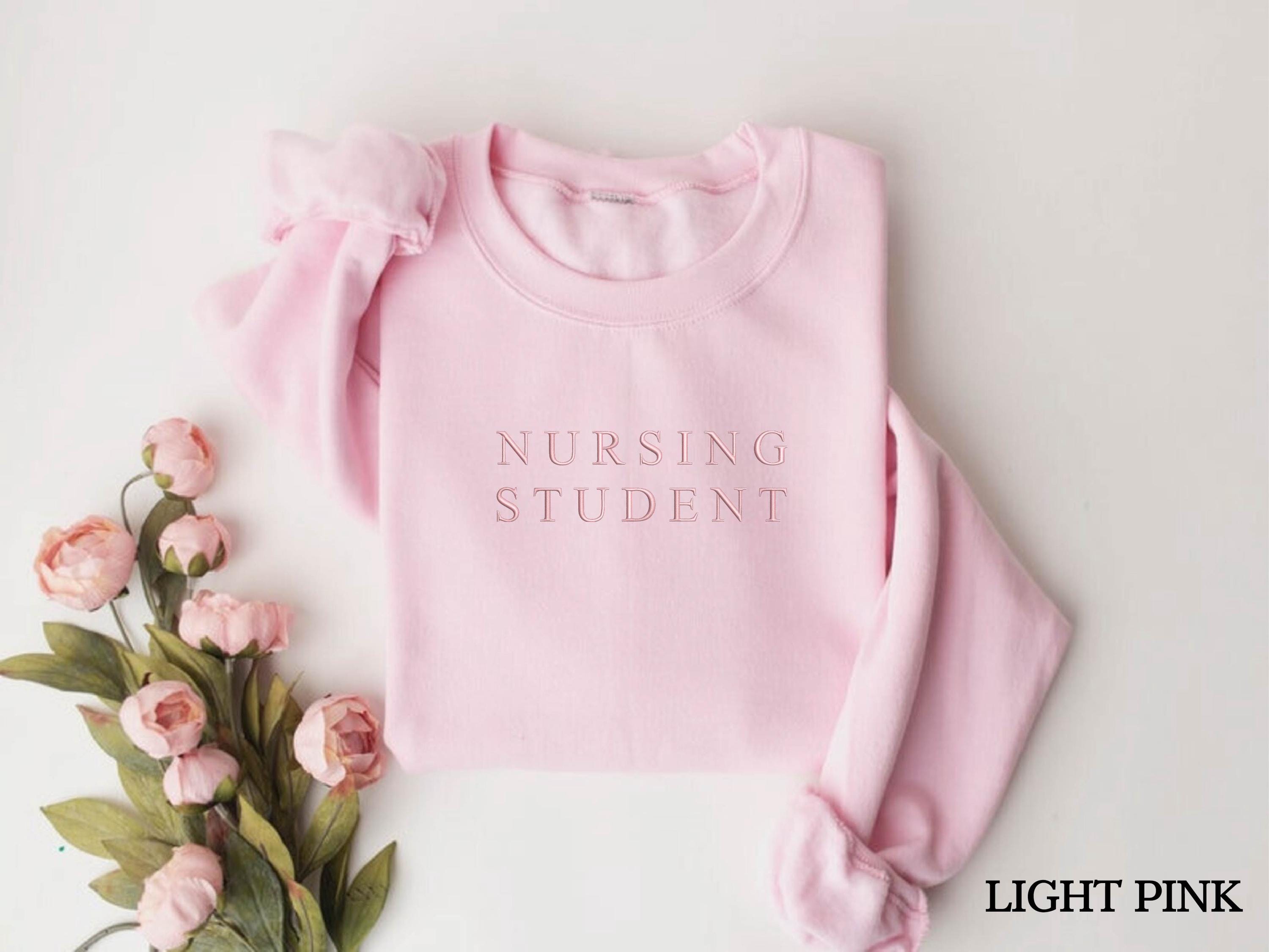 Embroidered Comfort Colors® Student Nurse Sweatshirt, Nursing School Sweat, Future Nurse Sweat, Nursing Student Gift,Nursing School Sweat