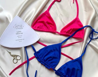 LUNA bikini top - PDF sewing pattern (regular sizes xs-xl)