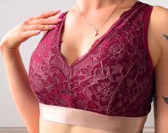 VICTORIA Bra — Full Bust Friendly PDF Sewing Pattern (XS–5XL, Cup A–M) - cup-badsed sizes