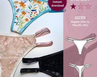 Noa Thong - PDF Sewing Pattern (Plus sizes XL-5XL)