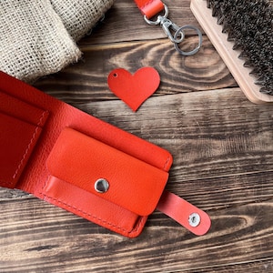 Red Leather Wallet | Wallet For Women | Gift For Her