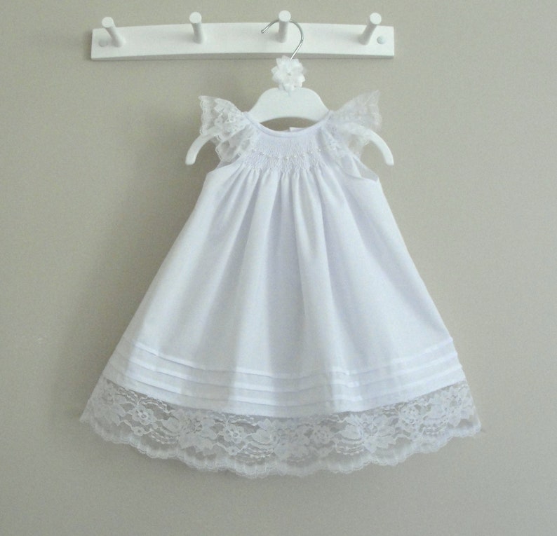 smocked baptism dress