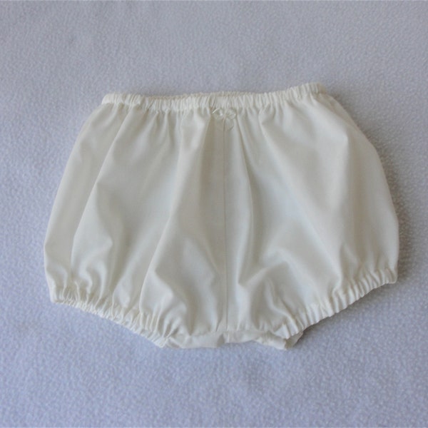 Baby bloomers,diaper cover, girl or boy diaper cover, baby diaper cover, available in IVORY or WHITE Size Newborn - 3T