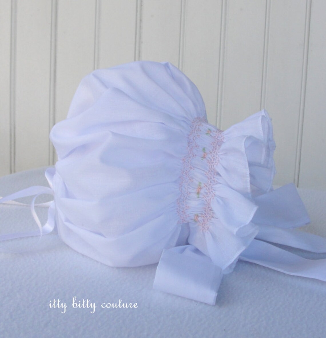 Smocked Baby Pale Pink Smocking Christening Etsy