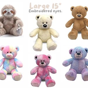15&quot; Personalized Stuffies. Keepsake of loved one remains, send a sweet message, record your baby heartbeat.