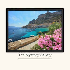 Sicily Painting, Italy Wall Art, Sicily Poster, Travel Print, Watercolor Wall Art, Italy Painting