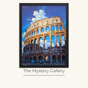 Dipinto del Colosseo, impressionismo, arte della parete di Roma, stampa dell'Italia, poster di Roma, arte di viaggio, regalo di viaggio