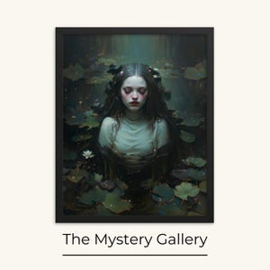 Ophelia, Dark Academia, arte vittoriana malinconica, poster occulto gotico di Shakespeare, arredamento cottagecore, arte malinconica