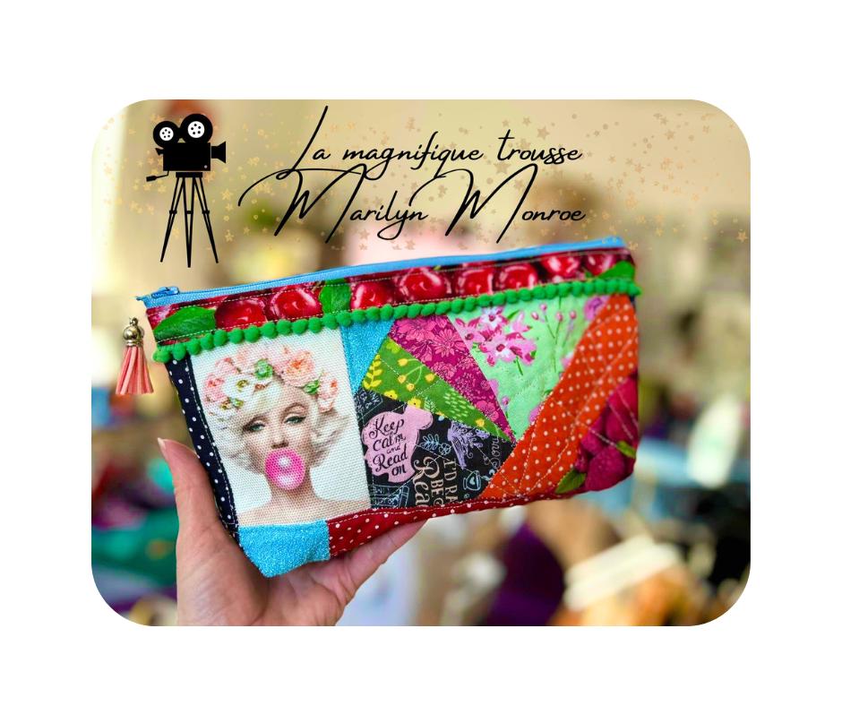 Trousse à Maquillage Marilyn Monroe - Motif 'Elle Sort De L'avion' - Neuf Avec Défauts