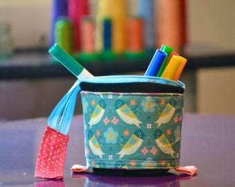 Pencil case that turns into a pot