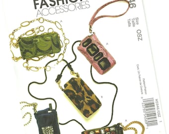 MCCALLS FASHION ACCESSORIES pattern m5946 cell phone, mp3 player, and personal planner cases, new and uncut