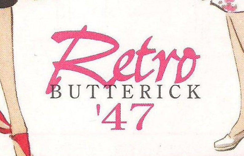 BUTTERICK PATTERN B5209, retro throwback of 1947 butterick, new and uncut, ladies' summer dresses, two styles, sizes 14, 16, 18, and 20 image 4