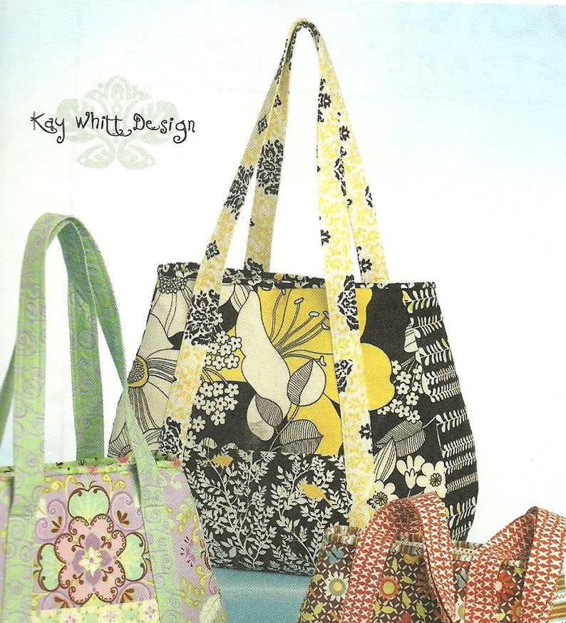 MCCALLS PATTERN M5822 fashion accessories, Kay White Design purses and totes, one size, new and uncut image 3