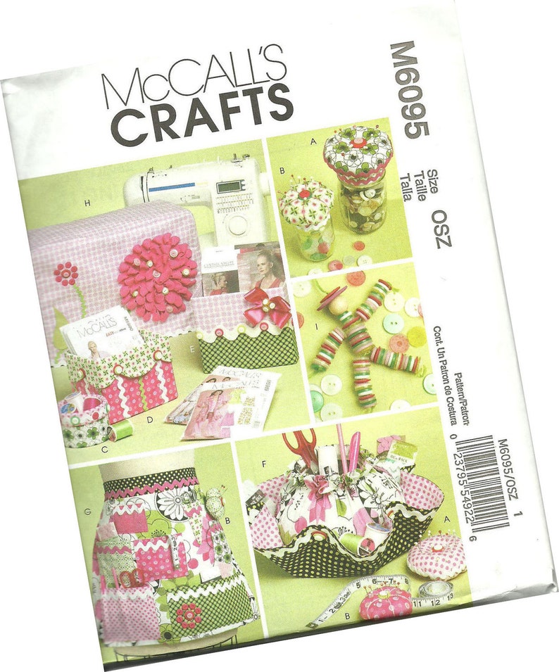 MCCALLS CRAFTS PATTERN m6095 sewing machine cover pattern Etsy