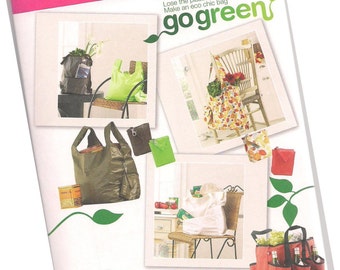 SIMPLICITY 2806 market bags, five styles, grocery bags, shopping bags, new and uncut