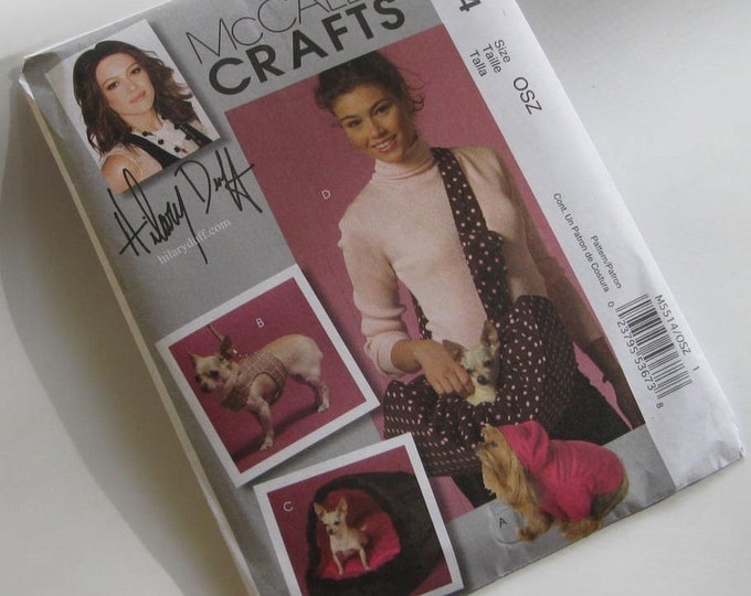 MCCALLS PATTERN M5514 Dog Carrier DOG HARNESS Dog Bed AND DOG HOODIE by ...