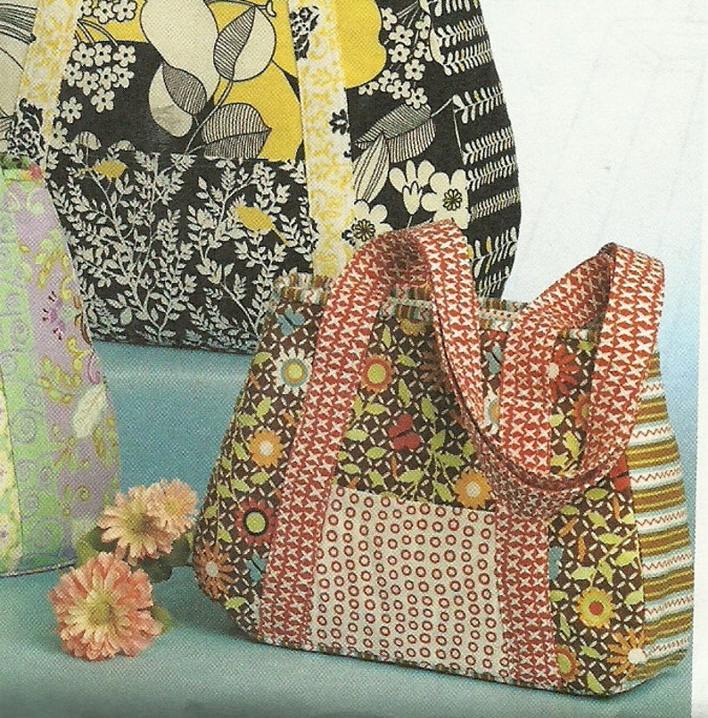 MCCALLS PATTERN M5822 fashion accessories, Kay White Design purses and totes, one size, new and uncut image 2