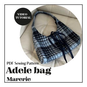Tasche Adele, PDF Schnittmuster, Schnittmuster, Schnittmuster, Schnittmuster, Video Tutorial + Nähanleitung