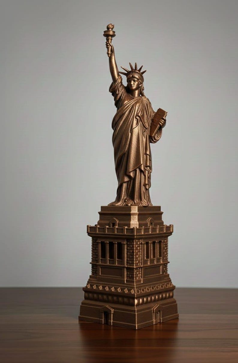Modern Statue of Liberty Figurine - Etsy