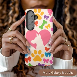 Dog Mom Phone Case, Custom Pet iPhone Cover Gift for Friends, Memorial Samsung Phone Case, Cute iPhone Cover Galaxy Case Gift for Dog Lover