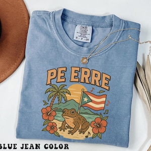 Comfort Colors Puerto Rico Concert Fan Shirt, Puerto Rican Tshirts, Boricua Gift For Fan, San Juan PR Tee, PE ERRE Orgullo Puertorriqueño