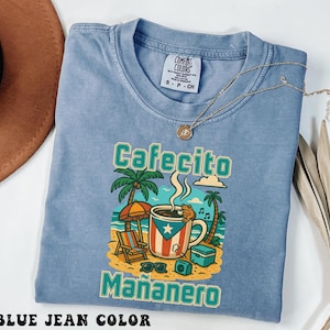 Puerto Rican Tshirt for Coffee Lover, Puerto Rico Concert Shirt, PR Boricua Coffee Souvenir Gift, Camiseta Regalo Orgullo Puertorriqueño