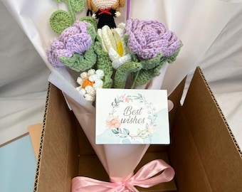 Graduate Doll Bouquet, Graduation Keepsake Flower for Boys and Girls, Class of 2026, Handmade Graduation Gift