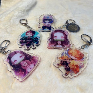 anime keychain of Demon Slayer Tanjirou Nezuko Zenitsu Inosuke