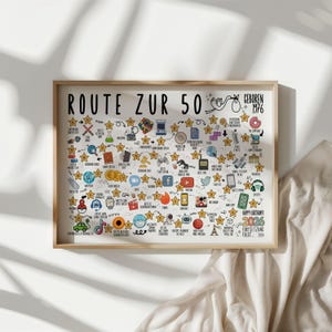 1976 50. Geburtstag Jahrgangsposter – Route zur 50 Zeitreise als digitaler Download DIN A1–A5 Bild 18