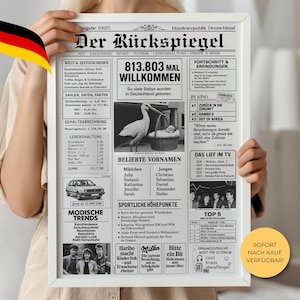 1985 40° compleanno I Poster vintage del giornale BRD I Regalo per il 40° compleanno per uomini e donne I Stampabile all'istante A3 A4 A5 PNG