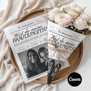 Demander à une demoiselle d'honneur | Journal de mariage DIY | Journal pour fleurs | Surprise pour le mariage et préparatifs
