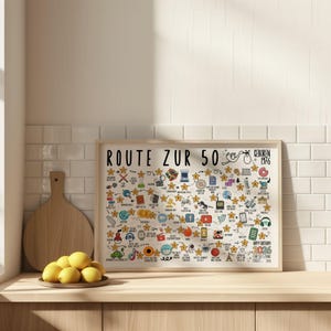 1976 50. Geburtstag Jahrgangsposter – Route zur 50 Zeitreise als digitaler Download DIN A1–A5 Bild 17
