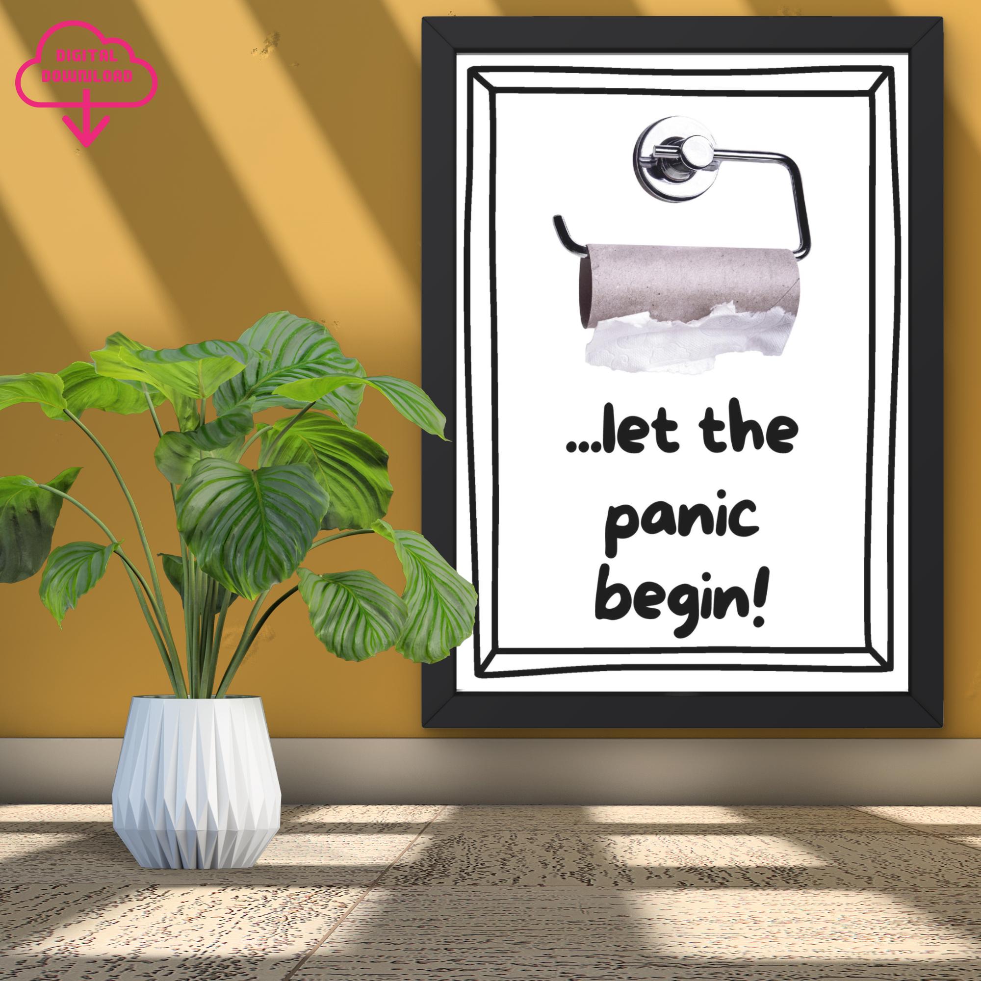 Funny Bathroom Wall Art Printable Aesthetic Trendy Toilet Restroom ...