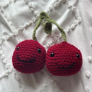 jellycat inspired red and green cherries