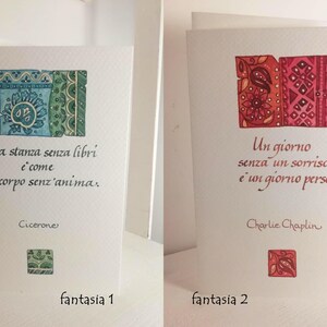 Biglietto PER OGNI OCCASIONE in carta carta pregiata illustrati ad acquarello