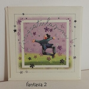 MINI GENERIC GREETINGS Karte aus feinem Papier, illustriert mit Aquarellen